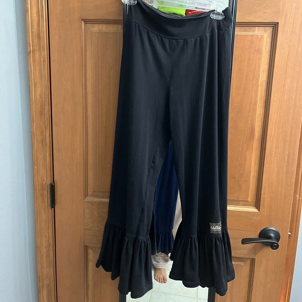 Matilda Jane Black Ruffled Leggings